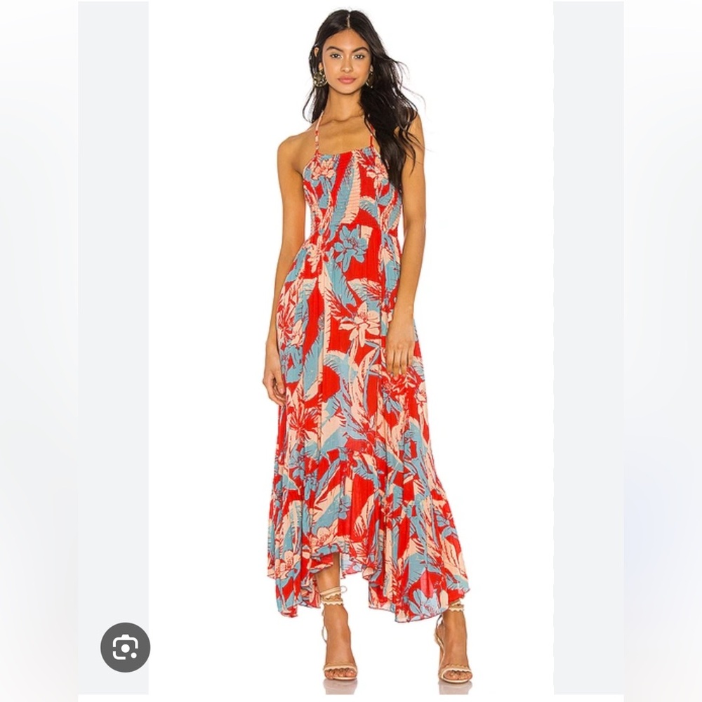 Free People Heatwave Hi/Low Dress in Red